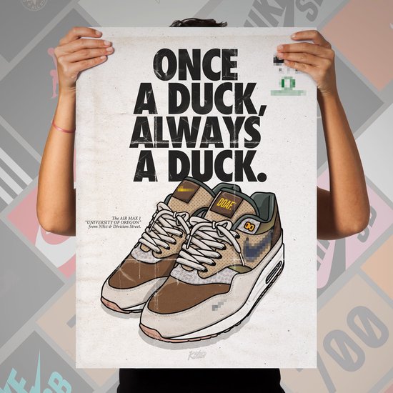 Sneaker Poster AM1 University of Oregon