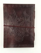 Handgemaakt antiek dagboek voor studenten reisdagboek leer mannen vrouwen | schetsboek | notitieboek - 5 x 7 inch | 12 x 17 cm Kladblok