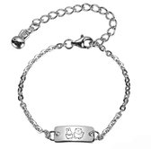 Tracelet | Zilveren Armbanden | Baby armbandje nijntje en betje big | 925 Sterling Zilver | Officieel nijntje product | Met 925 Zilver Certificaat | In Leuke cadeauverpakking