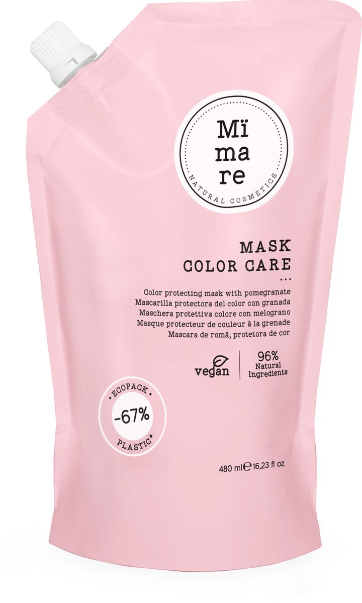 MÏMARE - COLOR CARE MASK 480ML - Gekleurd Haar - Duurzaam - Haarverzorging - Haarmasker