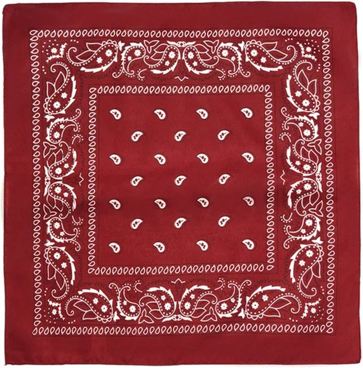 Goedkoopste Jumada's Boerenzakdoek - Cowboy Zakdoek - Bandana - Dames - Heren - Donker rood