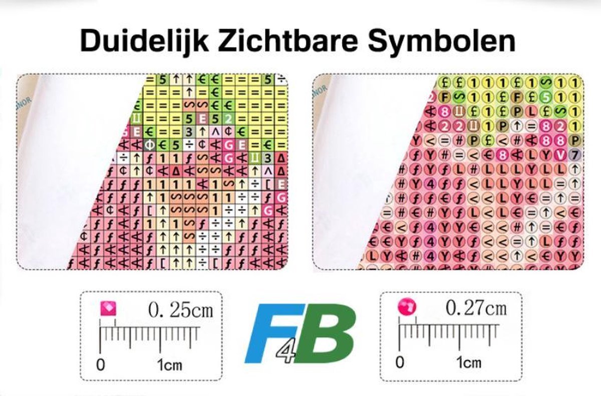 F4B Diamond Painting Onderzetters Vogels – 8 Stuks – Met Houder – Ø10 cm — afbeelding 3