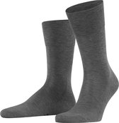 FALKE Tiago business & casual organisch katoen sokken heren grijs - Matt 43-44
