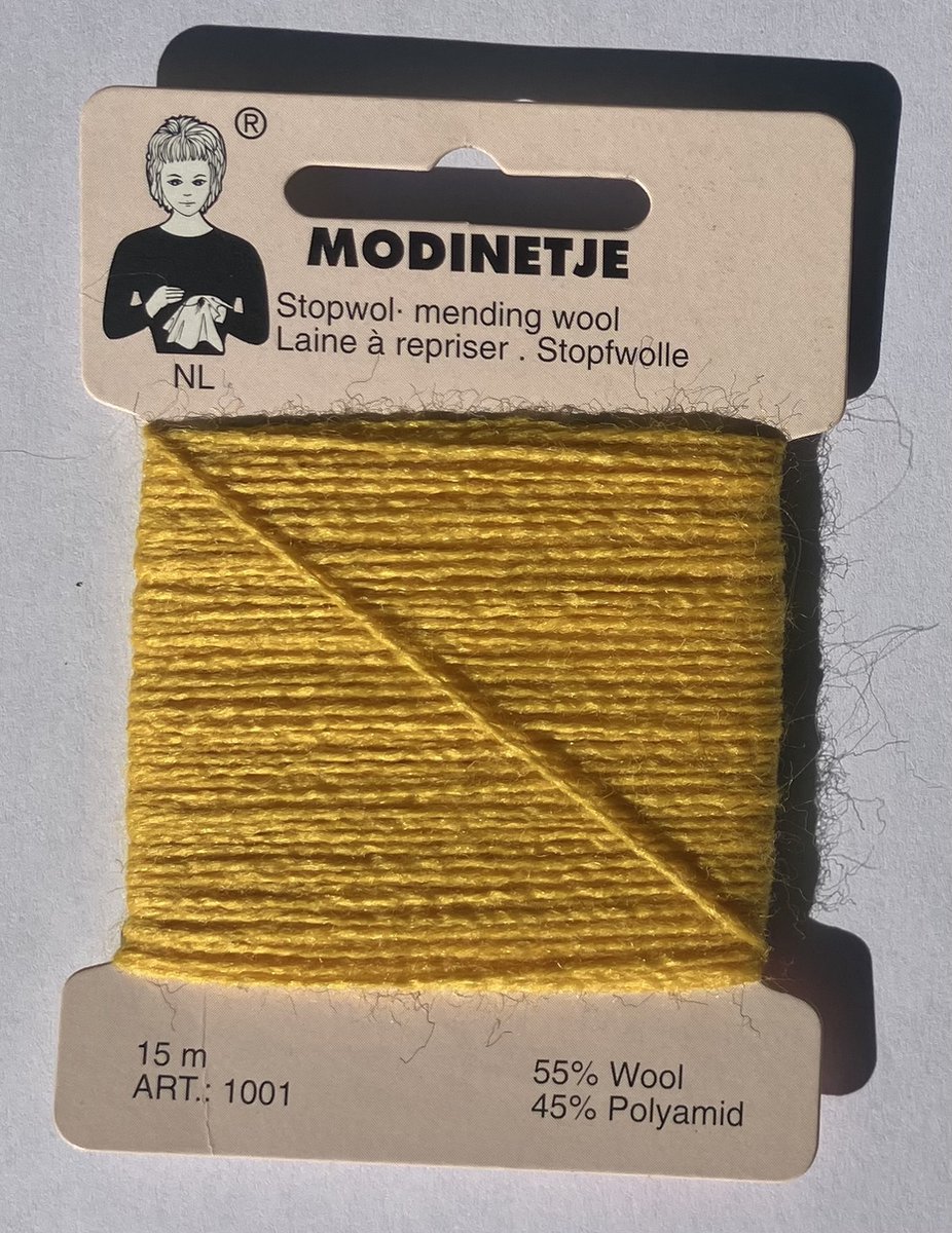 Modinetje stopwol geel