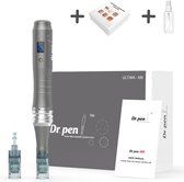 Dermapen Dr.Pen Ultima M8 | Draadloos | Digitale snelheidweergave | Microneedling | Huidverzorging | incl. 6x 16 pin naalden (merk esterance) & Sprayflesje 50 ml voor desinfectie