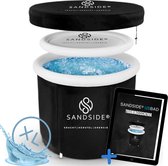 Sandside - IJsbad XL 2024 - Opvouwbaar Bad - Ice Bath - Zitbad Voor Volwassenen - Bath Bucket - Inklapbaar bad - Wim Hof - Incl. Trainingsschema