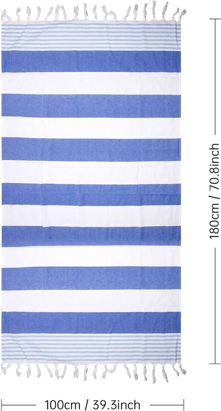 HOMELEVEL XL Sauna Handdoek Badhanddoek SPA Katoen 180 x100cm Saunahanddoek Saunahanddoek Donkerblauw/Wit HOMELEVEL XL Sauna Handdoek Badhanddoek SPA Katoen 180 x100cm Saunahanddoek Saunahanddoek Donkerblauw/Wit