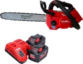 Milwaukee M18 FTHCHS35-122 Snoerloze Bovenhandgreep Kettingzaag 35 cm + 2x accu 12.0 Ah + lader