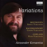 Alexander Korsantia - Variations: Beethoven, Copland, Rachmaninoff (CD)