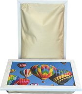 Laptray, Schoottafel, Schootkussen, Laptoptafel, Dienblad met kussen Luchtballon – 43 x 32,5 cm