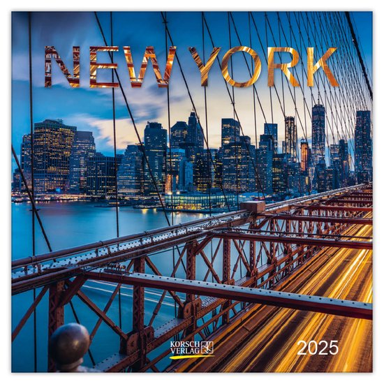 New York kalender 2025, Korsch Verlag | 9783731876540 | Boeken | bol