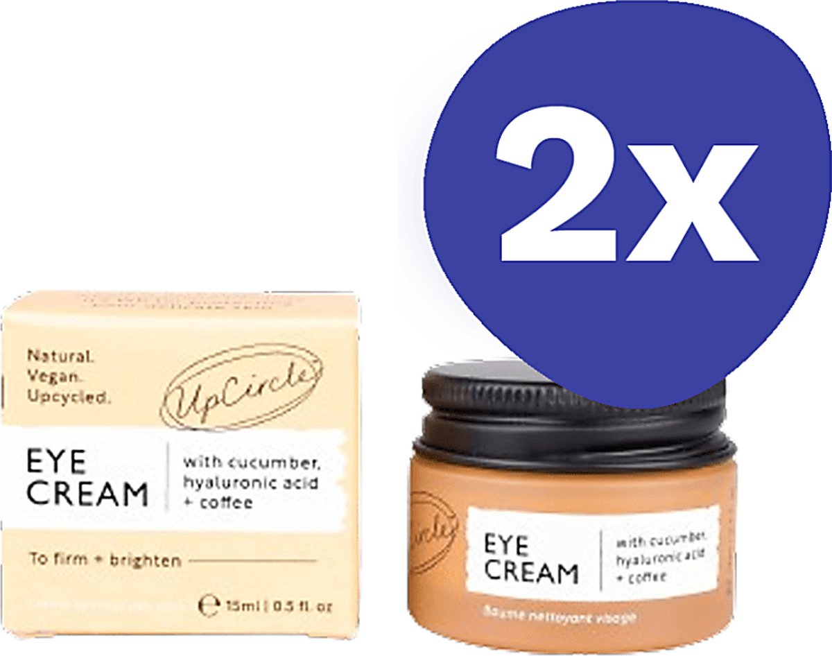 Goedkoopste UpCircle Oogcreme met Ahorn & Koffie (2x 15ml