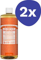 Dr. Bronner's Tea Tree Vloeibare Zeep (2x 946ml)