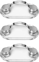 Magnetische Brillenhouder - 3 stuks(Zilver) voor bril badge en accessoires - Brillen houder magneet - Bril clip - Clip Hemd - Pennenclip - Verpleegster Accessoires - Verpleegkundige - ID-houder - Naambadge - Borstzakje - Zonnebrilhouder