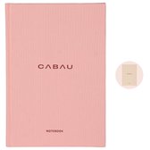 Cabau Notebook / Notitieboekje - Pink - Mooi en elegant design - Met inspirerende quotes - A5 formaat / 128 gelinieerde vellen - Perfect voor iedere powervrouw