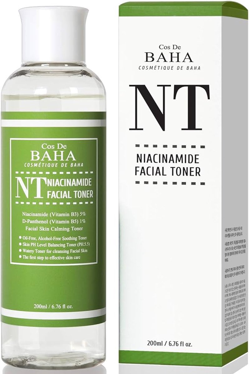Cos De BAHA Niacinamide Facial Toner - Voorkomt onzuiverheden en hydrateert 200ml