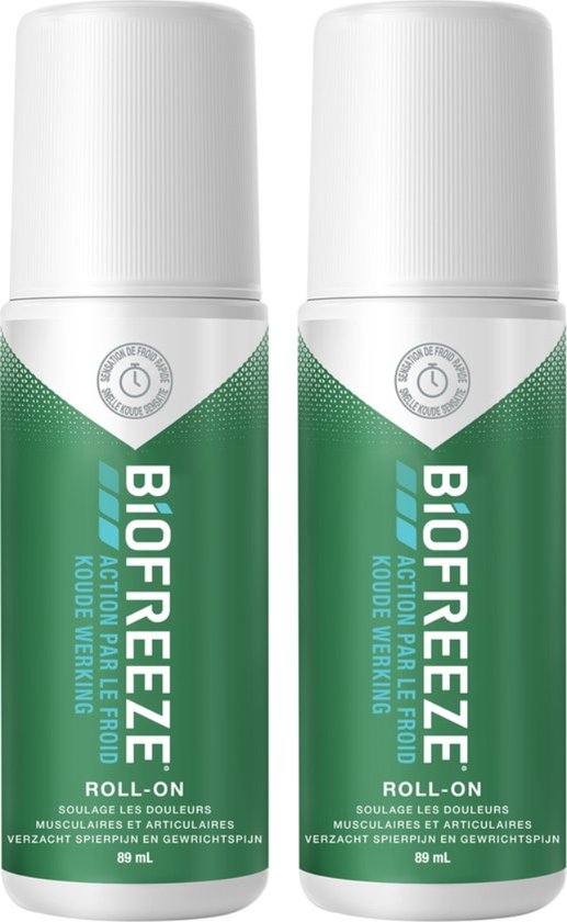 Foto: Biofreeze roll on 84g voordeelverpakking 2 stuks