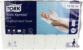 Tork Xpress® Zachte Multifold Handdoek Premium, 2-laags, wit H2, 34x21,2cm (100288)- 8 x dozen a 21 x 110 stuks voordeelverpakking