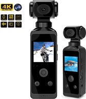 Bol.com NovaWare 4K Pocket Camera - Actie Camera - Mini Camera - 270° draaibaar - Super Compact - 32GB SD-kaart - Full HD - WIFI... aanbieding