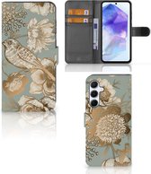 Hoesje geschikt voor Geschikt voor Samsung Galaxy A55 Vintage Bird Flowers