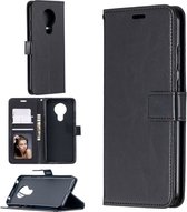 Bookcase Geschikt voor: Motorola Moto G7 - Zwart - portemonnee hoesje