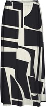 Vero Moda Easy Joy Maxi Slit Skirt WVN Black ZWART XL