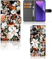 Hoesje geschikt voor Geschikt voor Xiaomi Redmi Note 13 Pro Plus Dark Flowers