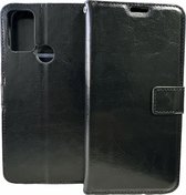 Bookcase Geschikt voor: Oppo A53 4G / A53S - Zwart - portemonnee hoesje
