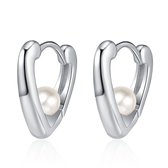 Paragon Cat.925 Pure Silver Hollow Pearl Simple Women's Bead Earrings