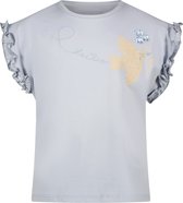 Le Chic - T-shirt NOPALY bird & flower - Blue Orchid - maat 158/164
