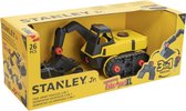 Stanley Speelgoed Graafmachine - Voor Kinderen vanaf 3 Jaar - 26 Onderdelen - Incl. Schroevendraaier en Speelgoedfiguur - STEM-Speelgoed - Zwart/Geel