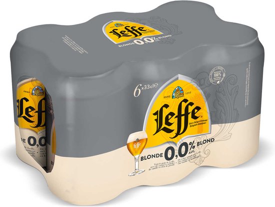 LEFFE BLOND 0° CANETTE 33CL 6-PACK - 4X6