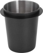 Espresso doseerbekergreep, 58 mm roestvrij staal, koffiemok, zeefdrager, poedertoevoerdeel, espressomachine, koffie, tamper, doe-het-zelfaccessoires, koffiemachine, onderdeel keuken, zwart