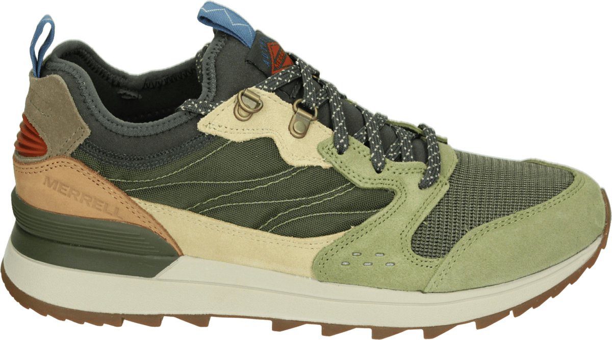 Merrell J006085 ALPINE 86 SNEAKER - Heren wandelschoenenVrije tijdsschoenenWandelschoenen - Kleur: Groen - Maat: 41
