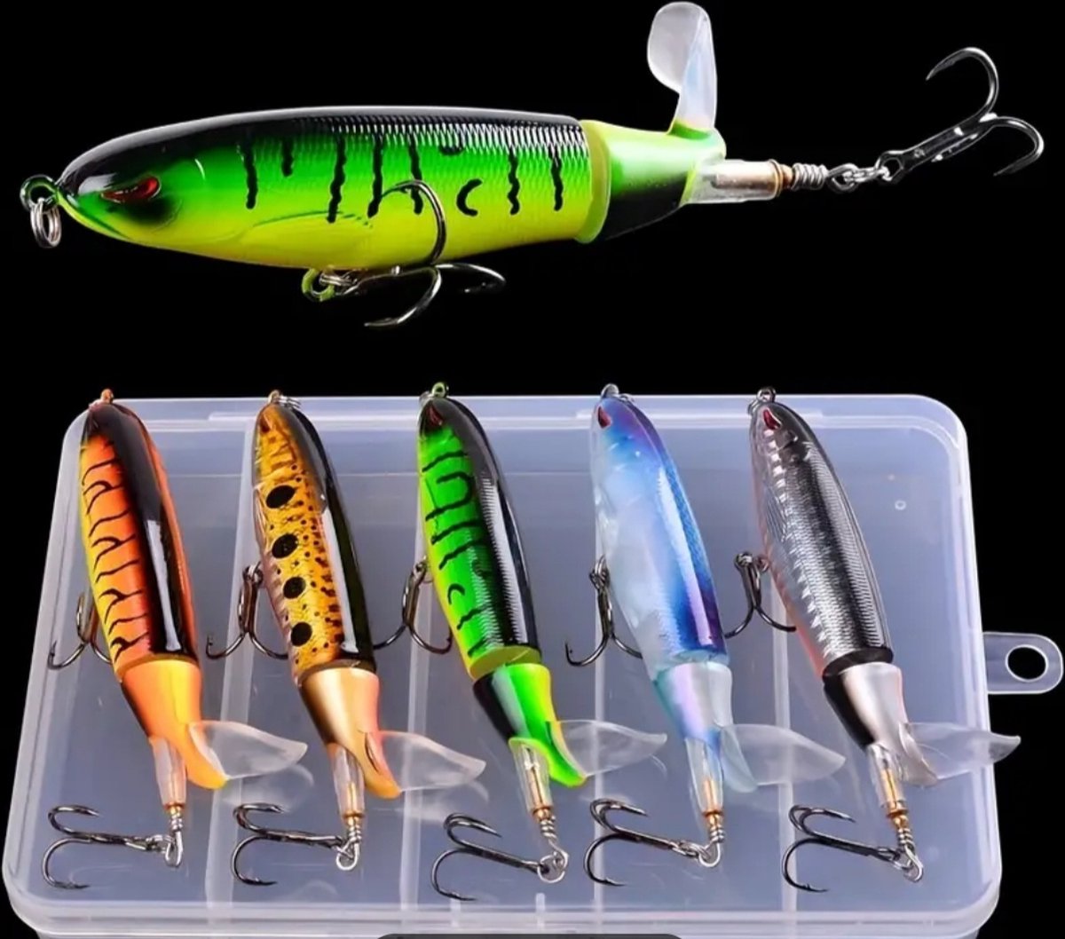 Oppervlakte kunstaas M 13 gram 11 cm 5 stuks met doosje