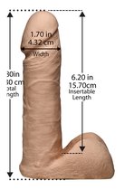 Doc Johnson ULTRASKYN Harnas en Dildo - 18 cm vanilla