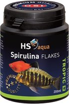 HS aqua - Spirulina flakes voor aquariumvissen - 200 ml