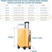 Kofferhoezen transparant bagagehoes PVC-materiaal reiskoffer beschermhoes koffer beschermhoes, transparant
