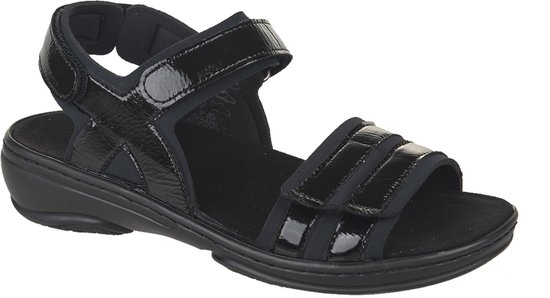 Fidelio sandaal klit zwart lak art 445018 20 maat 40