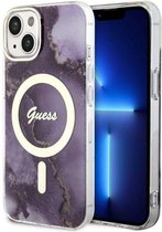 GUESS MAGSAFE IML MARMER IPHONE 11 LILAC-hoesje