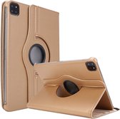 Draaibare Bookcase - Geschikt voor iPad Air 2022 Hoes - 4e, 5e Generatie -10.9 inch (2020-2022) - Goud