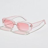 NewWave® - Trendy Zonnebril Pink Transparant - Festival Zonnebril - Vintage Designer Montuur - UV400