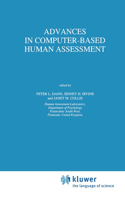 Advances in Computer-Based Human Assessment - cover