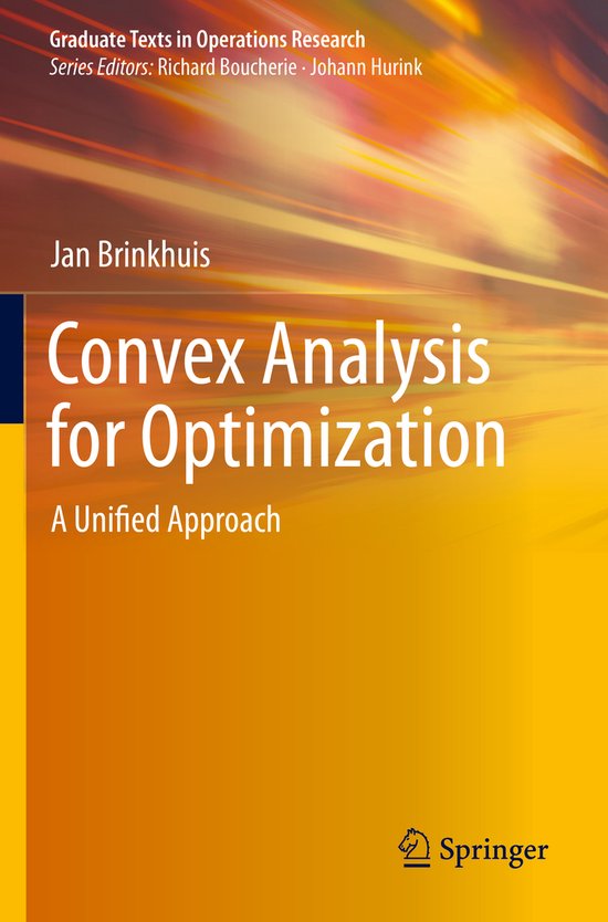 Convex Analysis for Optimization - cover