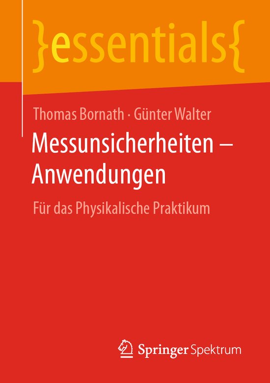 Messunsicherheiten Anwendungen - cover