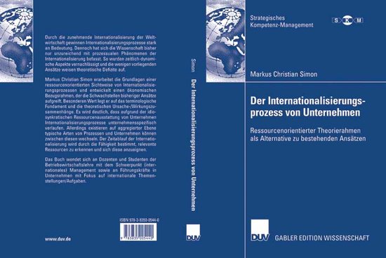 Der Internationalisierungsprozess Von Unternehmen - cover