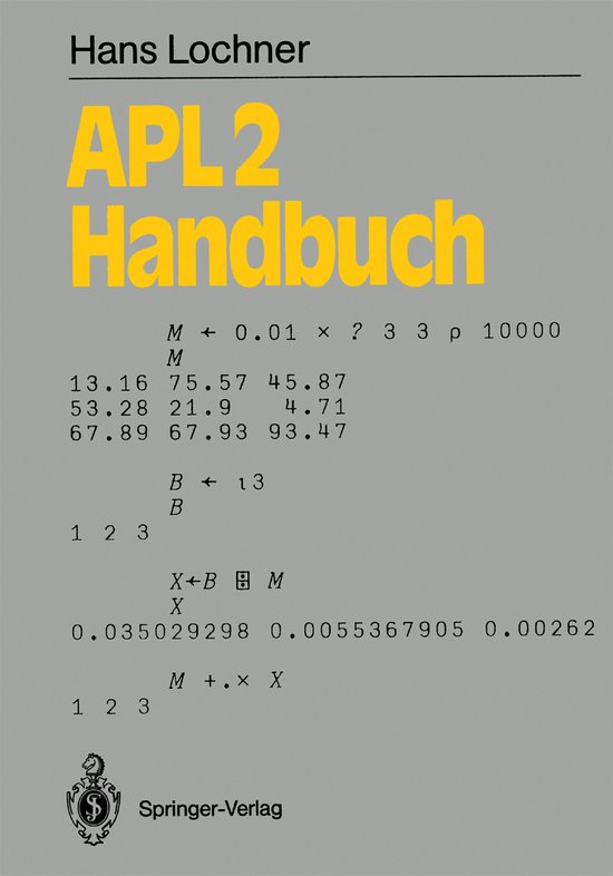 Informationstechnik und Datenverarbeitung- APL2-Handbuch - cover