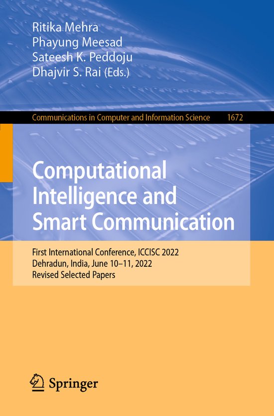 Communications in Computer and Information Science1672- Comp ... - cover