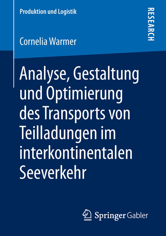 Analyse Gestaltung und Optimierung des Transports von Teilla ... - cover