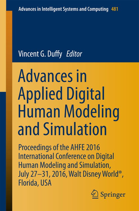 Advances in Applied Digital Human Modeling and Simulation - cover